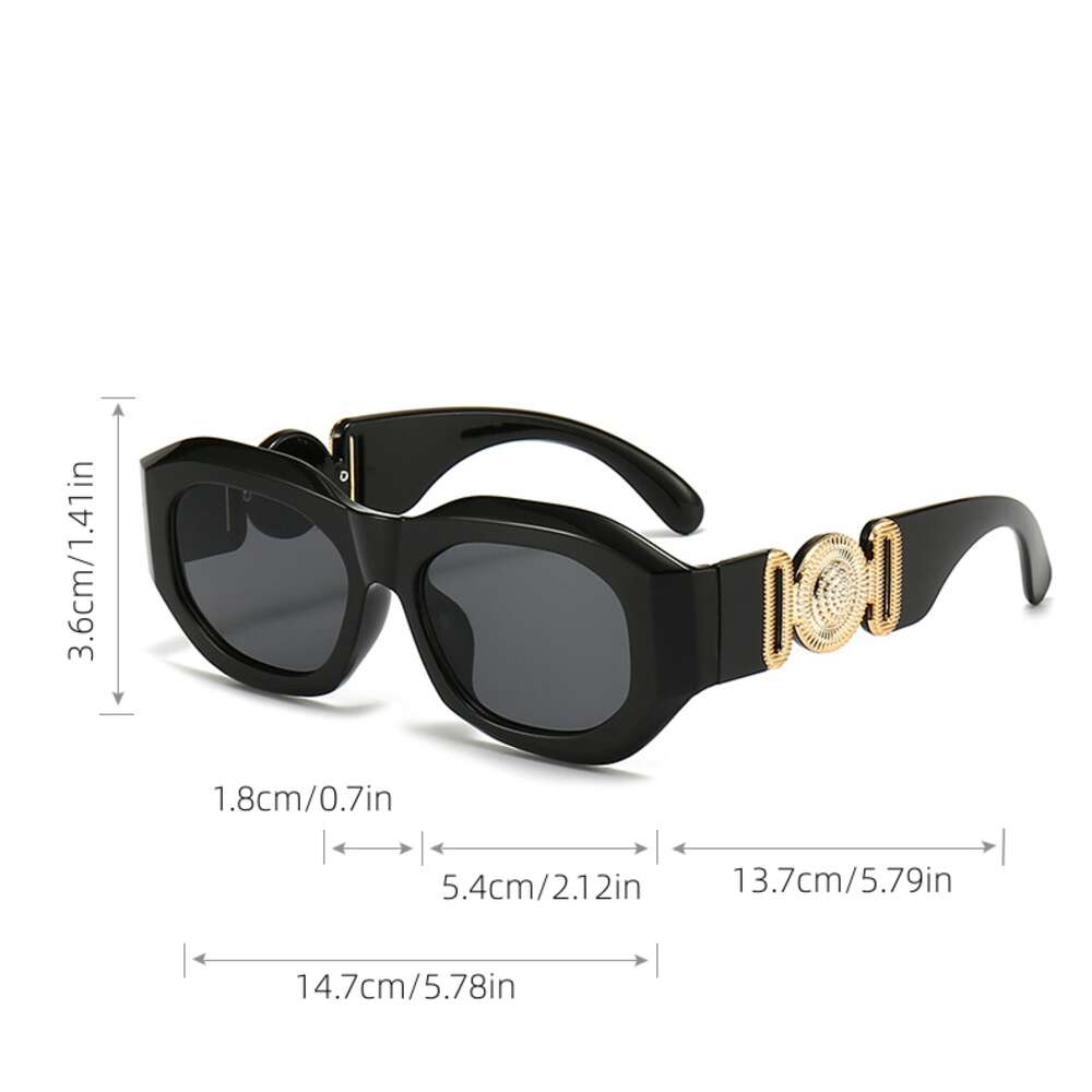 Jelly Frame Sunglasses UV400 Mod Metal Temple Props Glasses