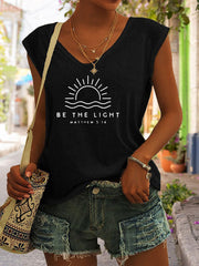 Christian Tank Top Sleeveless Casual Top For Summer & Spring Women's Clothing