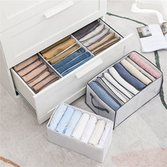 Wardrobe Clothes Organizer 9 Grids Drawer Organizers Foldable Closet Storage