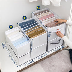 Wardrobe Clothes Organizer 9 Grids Drawer Organizers Foldable Closet Storage