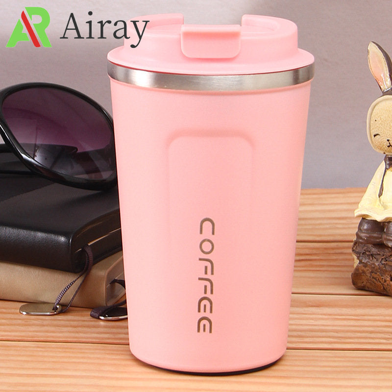 Airay Stainless Steel Coffee Cup Insulated Leakproof Portable Fashionable