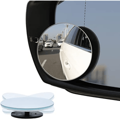 Blind Spot Mirror Round HD Glass Frameless Convex Rear View Mirrors