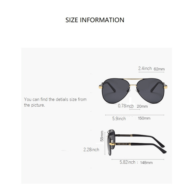 Men's Polarized Fishing Sunglasses UV Protection with Glasses Case