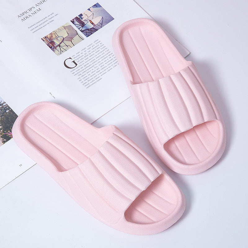 Women's Solid Slides Lightweight Open Toe Slip On Shoes