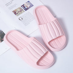 Women's Solid Slides Lightweight Open Toe Slip On Shoes