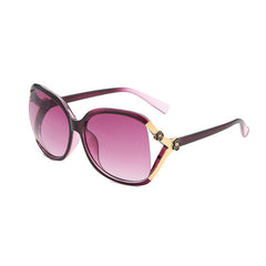 Camellia Round Sunglasses UV400 Hollow Out Glasses