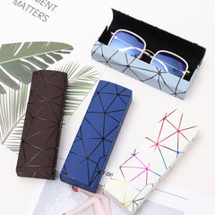 Geometric Glasses Case Sunglasses Reading Glasses Storage Box