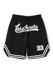 LA 58 Stripe Comfy Shorts Men's Elastic Waist Drawstring S