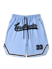 LA 58 Stripe Comfy Shorts Men's Elastic Waist Drawstring S