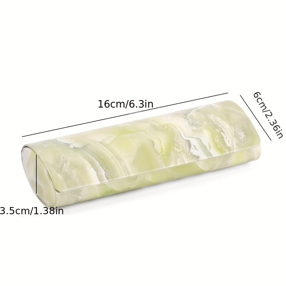 Marble Pattern Magnetic Glasses Case Waterproof PU Portable