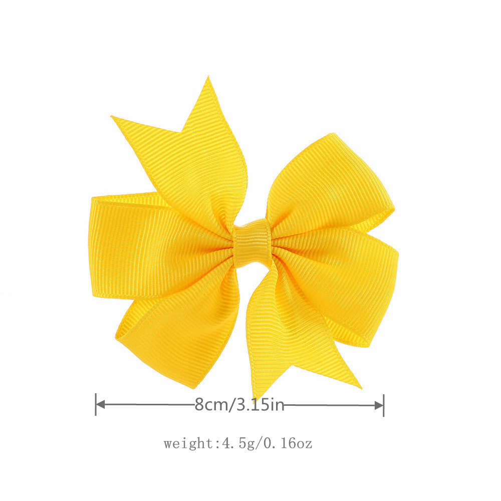 20pcs Sweet Ribbon Bow Hair Clips Set Decorative Hair Accessories Holiday Gift