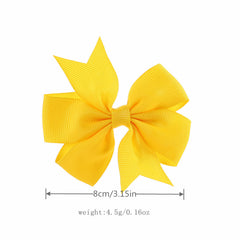 20pcs Sweet Ribbon Bow Hair Clips Set Decorative Hair Accessories Holiday Gift