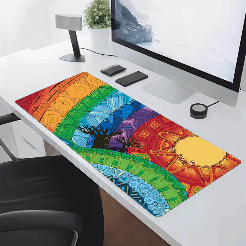 Competitive Gaming Mouse Pad Anti-skid Rubber Base Waterproof Keyboard Pad
