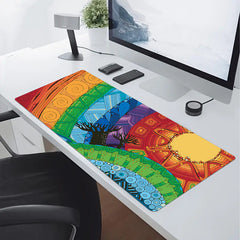 Competitive Gaming Mouse Pad Anti-skid Rubber Base Waterproof Keyboard Pad
