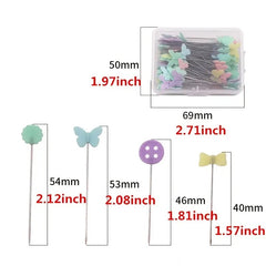 100Pcs Stainless Steel Dressmaking Pins DIY Sewing Accessories
