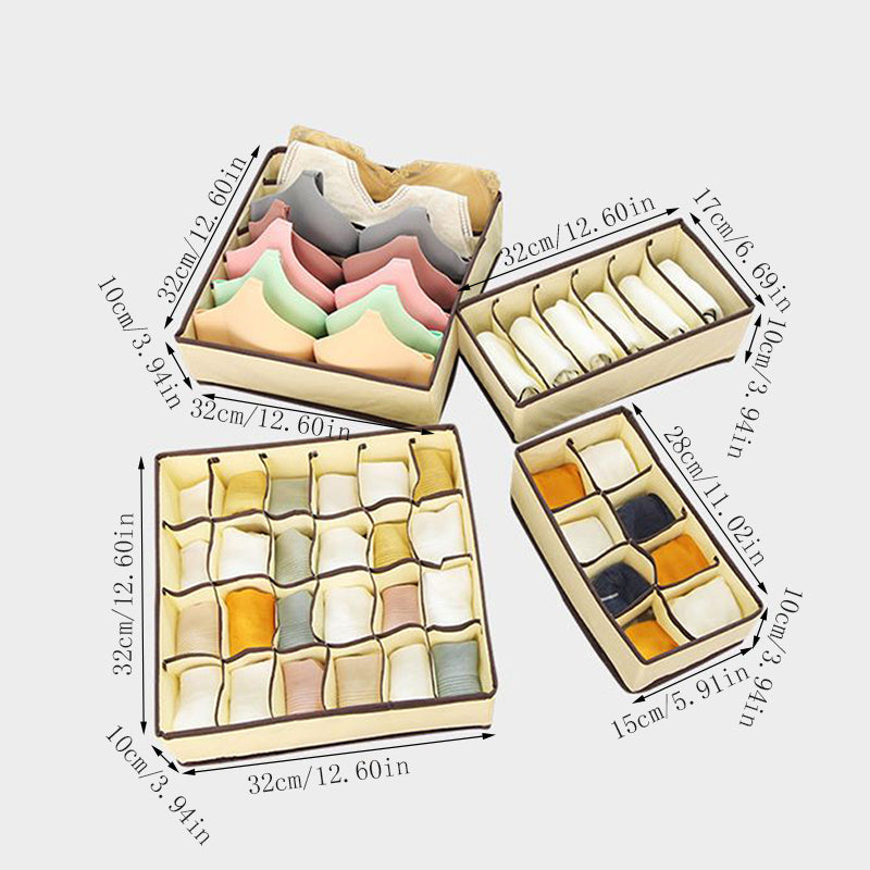 Underwear Storage Boxes Divider Drawer Organiser Women's Lingerie