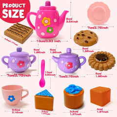 Princess Tea Party Play Set for Little Girls - Pretend Teapot & Cups
