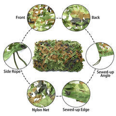 Military Camo Net 4x5m 2x3m Shade Net for Garden Car Outdoor Camping Tent