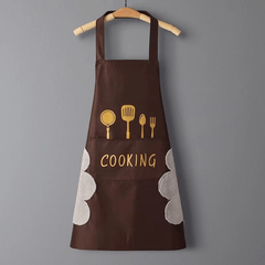 Waterproof Cooking Apron for Women, Anti-Fouling Kitchen Waist Apron