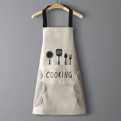 Waterproof Cooking Apron for Women, Anti-Fouling Kitchen Waist Apron