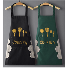 Waterproof Cooking Apron for Women, Anti-Fouling Kitchen Waist Apron