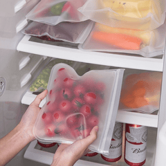 1pc Reusable Silicone Food Bags Leak Proof BPA Self Sealing Storage