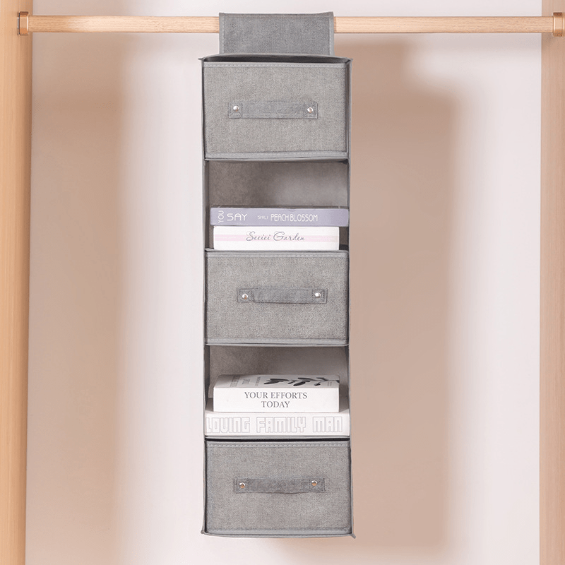 Foldable Container Hanging Bag for Wardrobe Storage Organizer