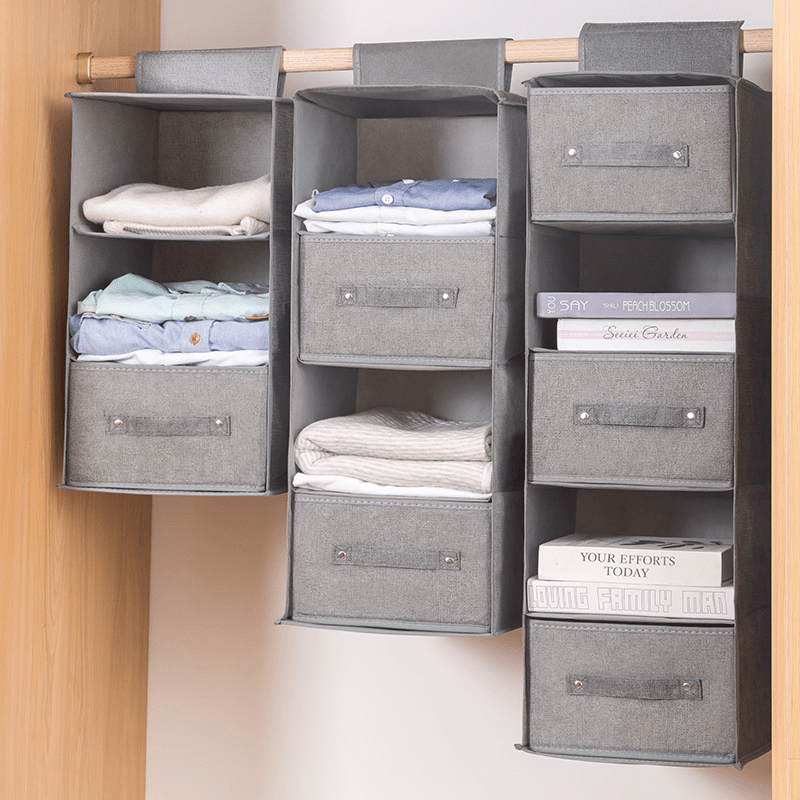 Foldable Container Hanging Bag for Wardrobe Storage Organizer