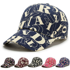 Graffiti Printed Baseball Cap Cotton Sun Hat Men Summer Hat Adjustable