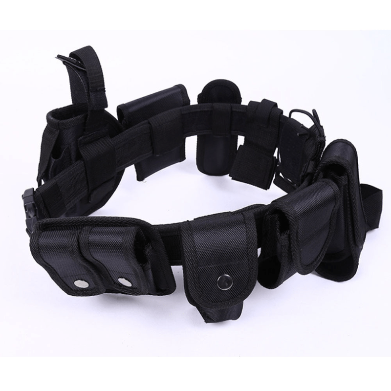 Adjustable Nylon Tactical Waist Belt Set for Security Guards