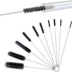 10pcs Long Tube Brush Nylon Cleaner for Baby Bottle Cup