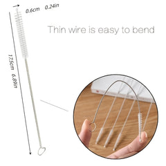 10pcs Long Tube Brush Nylon Cleaner for Baby Bottle Cup