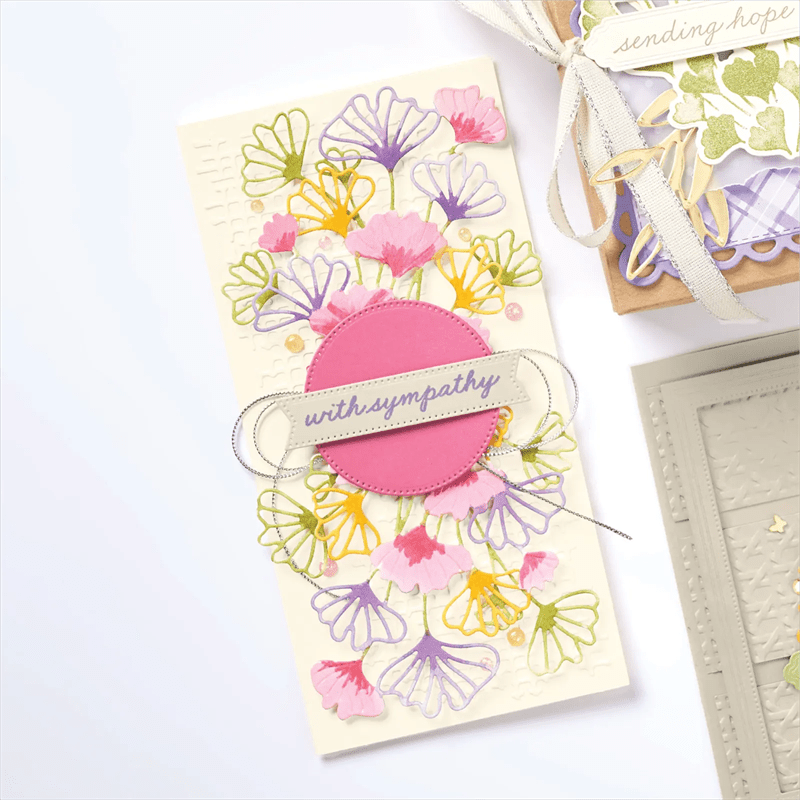 Ginkgo Branch Bundles Stamps And Dies For DIY Craft Making