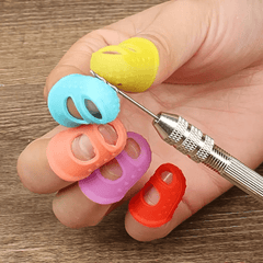 5pcs Finger Sleeves Protective Finger Sleeves Wear-resistant Thickened Point