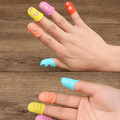 5pcs Finger Sleeves Protective Finger Sleeves Wear-resistant Thickened Point