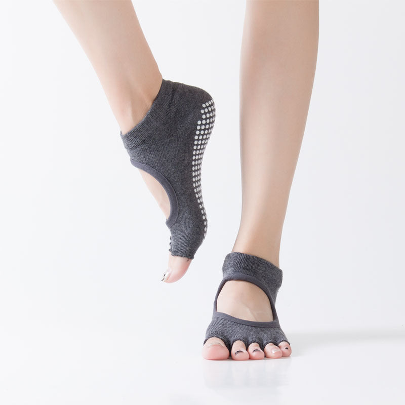 Yoga Socks Anti Slip Toeless Backless Sports Socks