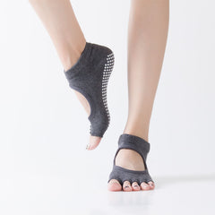 Yoga Socks Anti Slip Toeless Backless Sports Socks