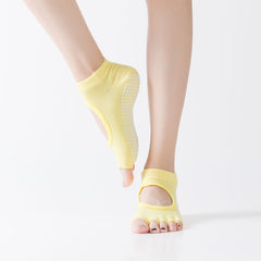 Yoga Socks Anti Slip Toeless Backless Sports Socks