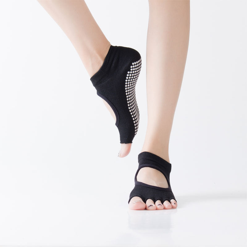 Yoga Socks Anti Slip Toeless Backless Sports Socks