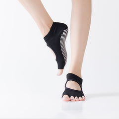 Yoga Socks Anti Slip Toeless Backless Sports Socks