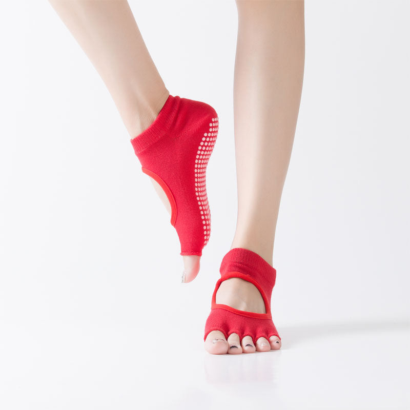 Yoga Socks Anti Slip Toeless Backless Sports Socks