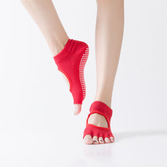 Yoga Socks Anti Slip Toeless Backless Sports Socks