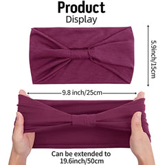 Wide Headband Exercise Elastic Non Slip Running Yoga Sweat Band