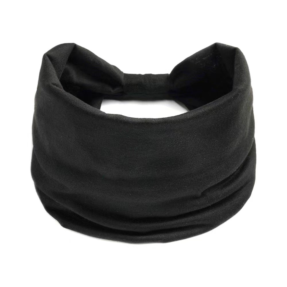 Wide Headband Exercise Elastic Non Slip Running Yoga Sweat Band