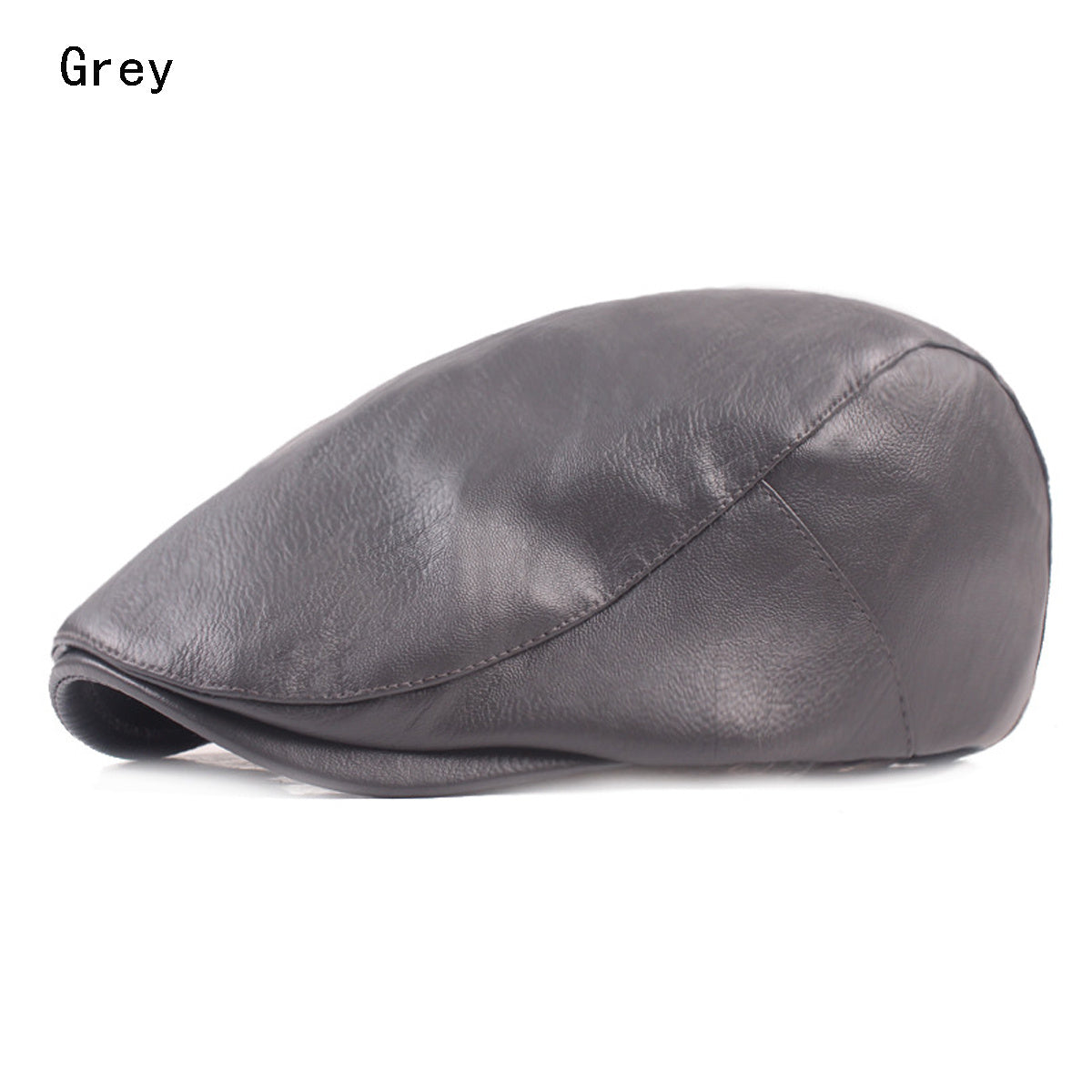 Men Leather Beret Hat Vintage Male Flat Caps Driver Hats Man Berets