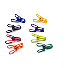 10pcs Chip Clips Keep Food Clothes Paper Secure PVC Coated Steel