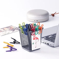 10pcs Chip Clips Keep Food Clothes Paper Secure PVC Coated Steel