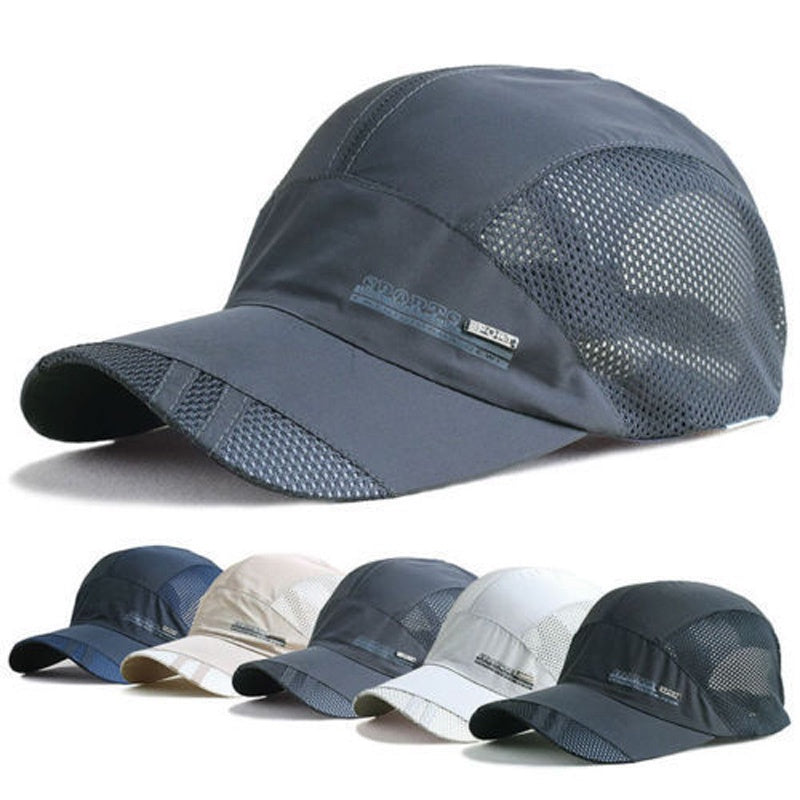 Men's Summer Baseball Cap Lightweight Quick Drying Multiple Colors