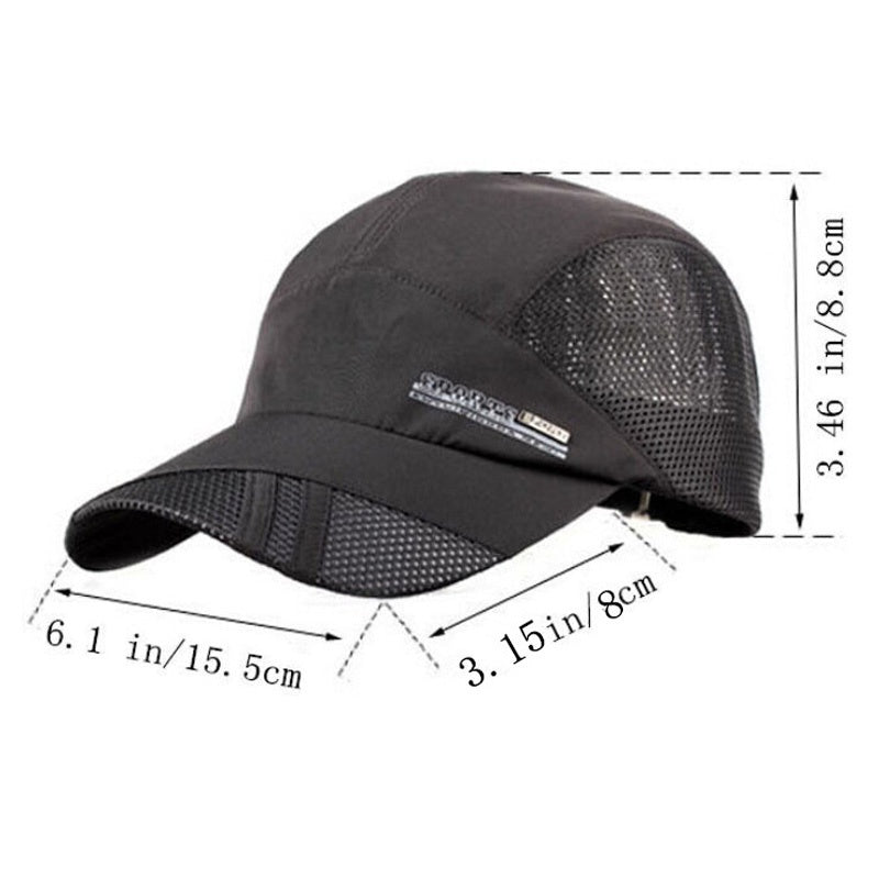 Men's Summer Baseball Cap Lightweight Quick Drying Multiple Colors