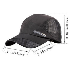 Men's Summer Baseball Cap Lightweight Quick Drying Multiple Colors